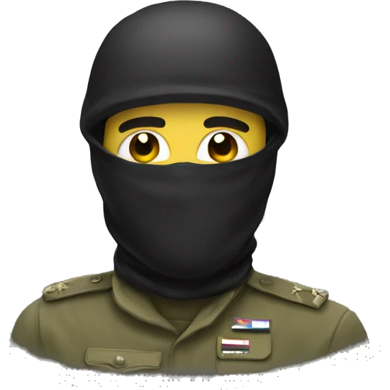 soldier with a  skull balaclava  emoji
