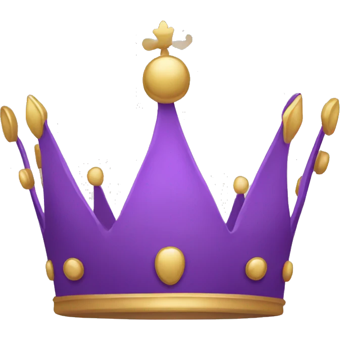 simple purple crown emoji