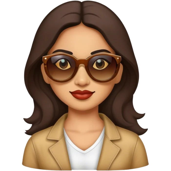 Mexican with sunglasses on (female) emoji