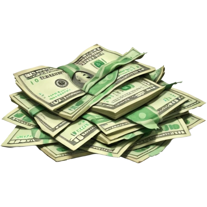 Falling value of the dollar emoji