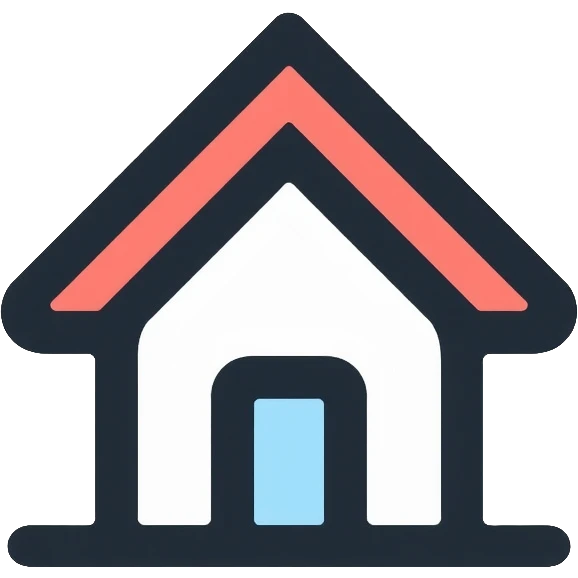 simple home house with roof and door emoji