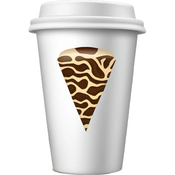 Kaffekopp med zebramønster emoji