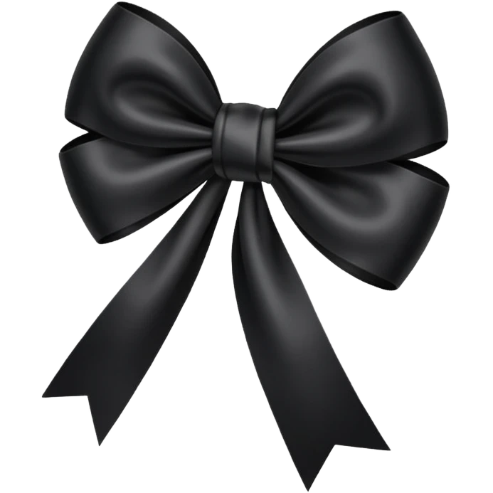 
Cute Black bow emoji