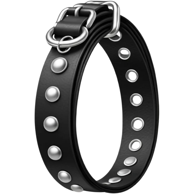 Fais un emoji avec 2 ceinture mal superposés dans le style un peu gothique emoji