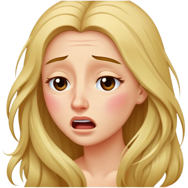 Crying beauty emoji
