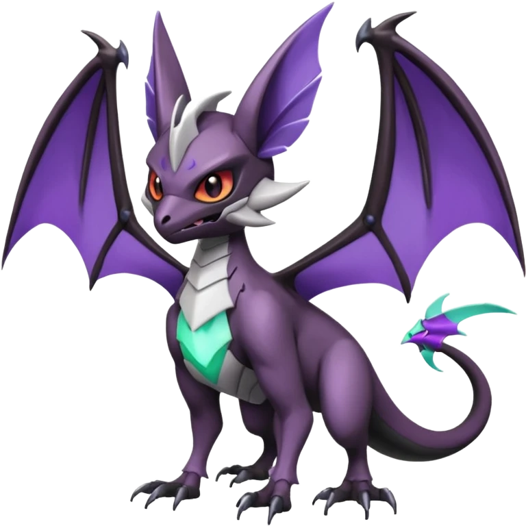 Noibat-Noivern-Silvally-Fakémon-hybrid-creature (full body)  emoji