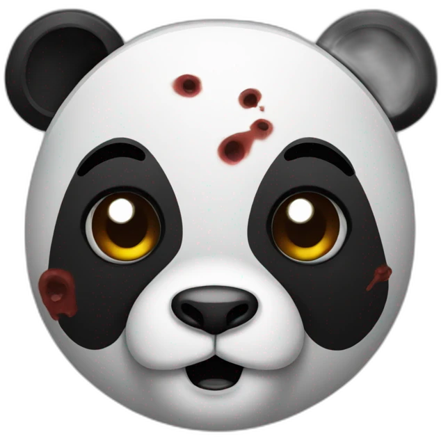 Zombie panda emoji