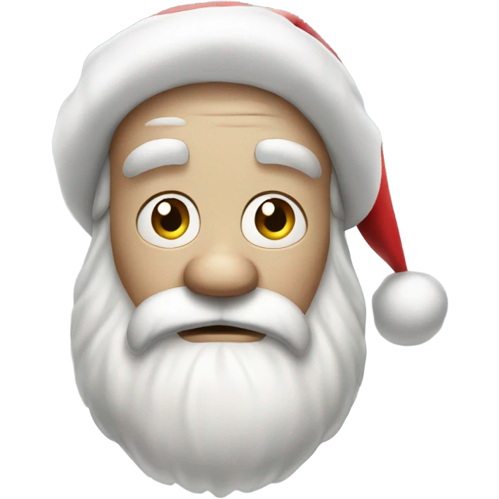 sad santa emoji