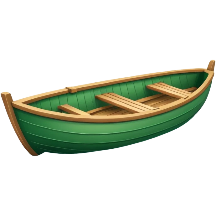 green boat in cartoon  emoji