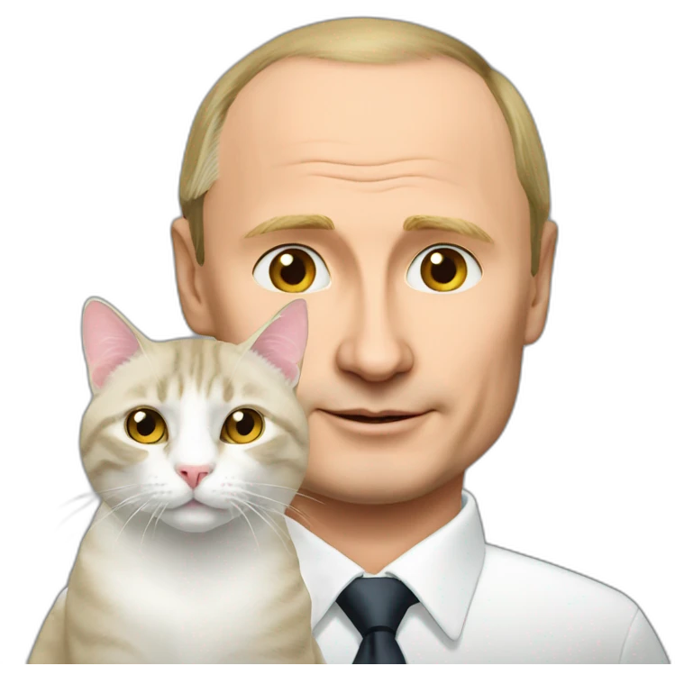 Putin and cat emoji