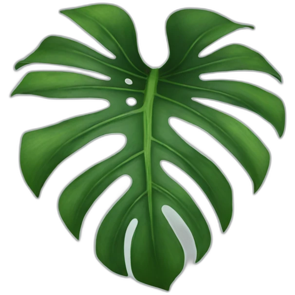 monstera leafs emoji
