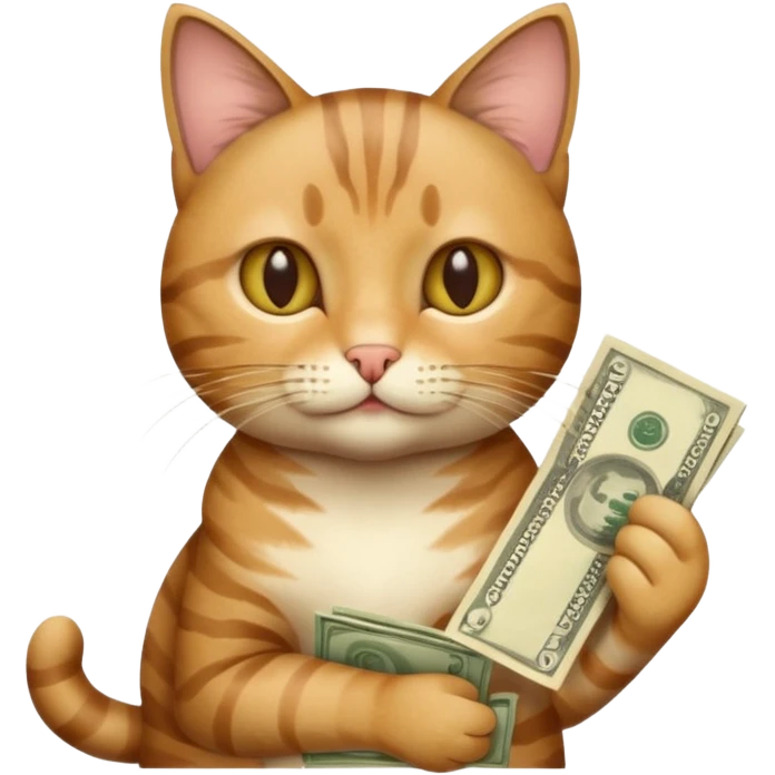 cat with money emoji