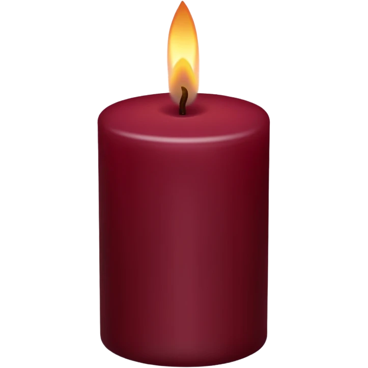 Maroon candle  emoji
