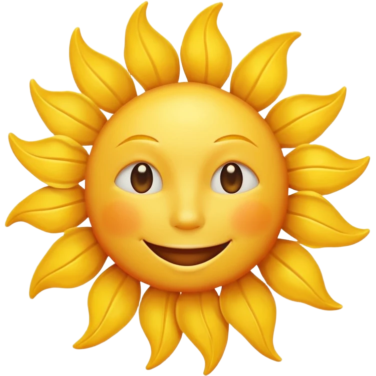 smiling sun emoji emoji