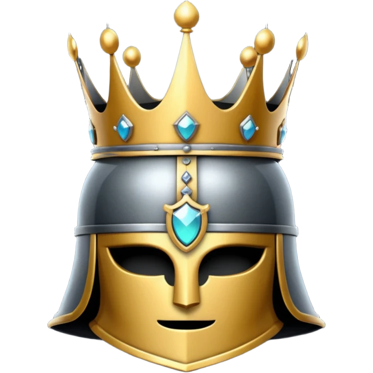 Morion helm with crown emoji