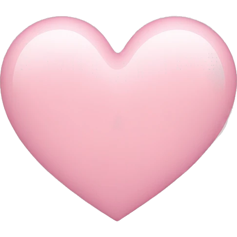 light pink heart emoji