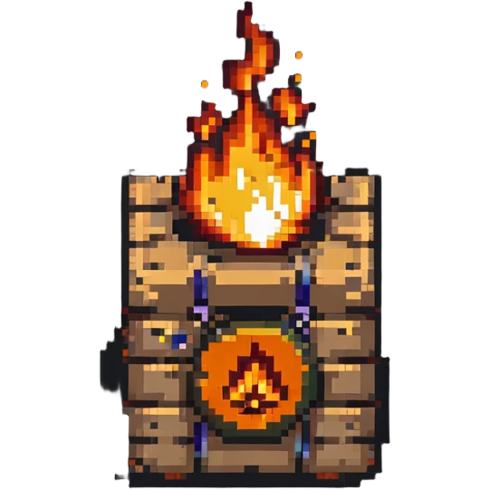 power up crate with bomb and fire symbol emoji