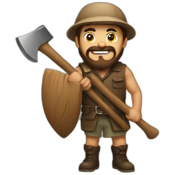 man with axe emoji