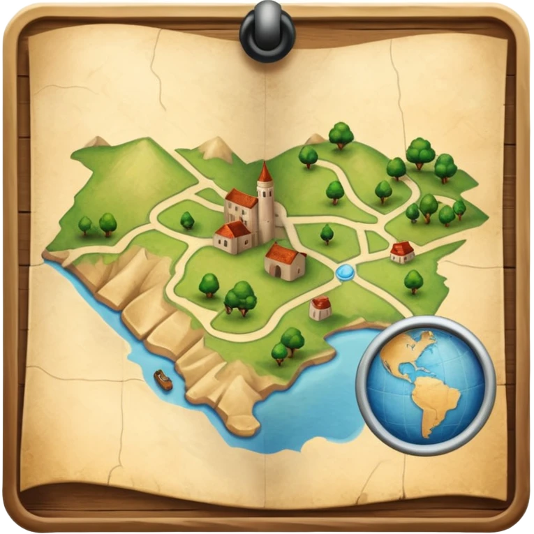 Wall map  emoji
