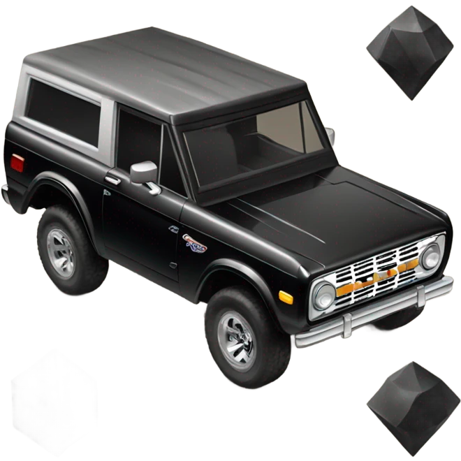 black ford bronco black diamond  emoji
