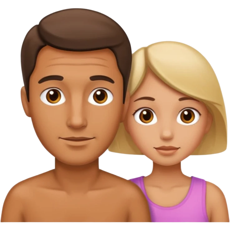 man and girl hanging out emoji