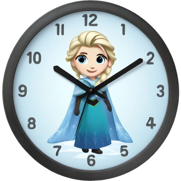 Frozen wall clock emoji
