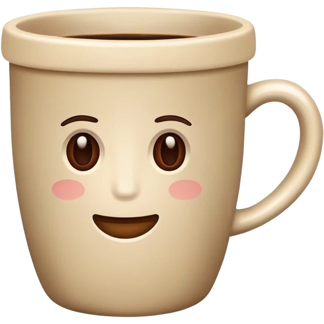 Coffee beige cup  emoji