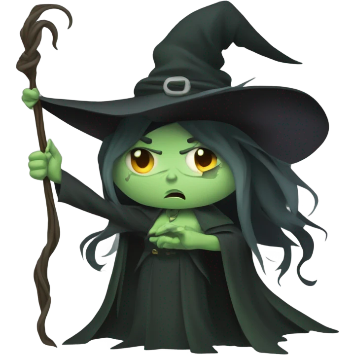 angry evil witch emoji