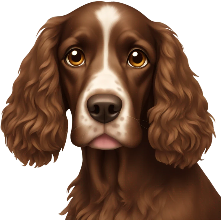 Brown spaniel emoji