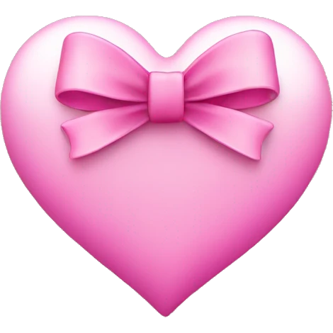 pink heart with bows emoji