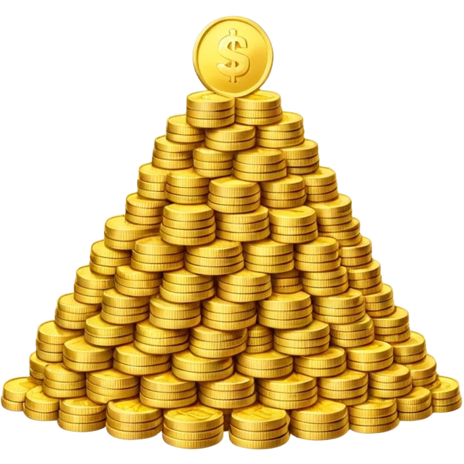 mountain of money emoji