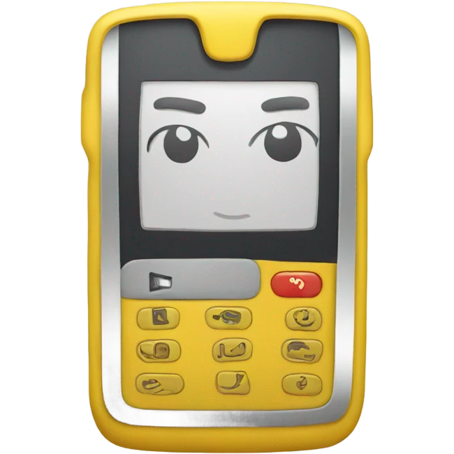 celular amarelo emoji