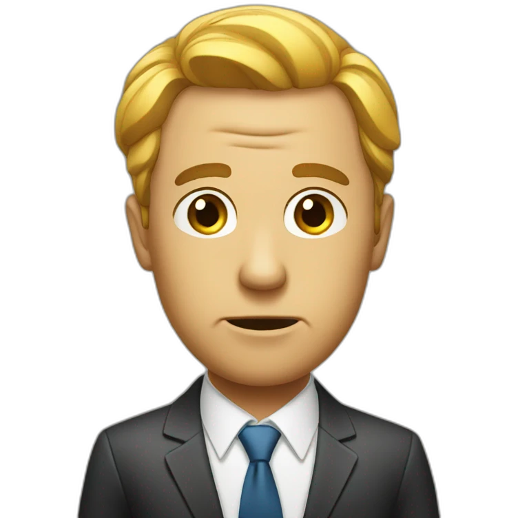 confuse businessman emoji