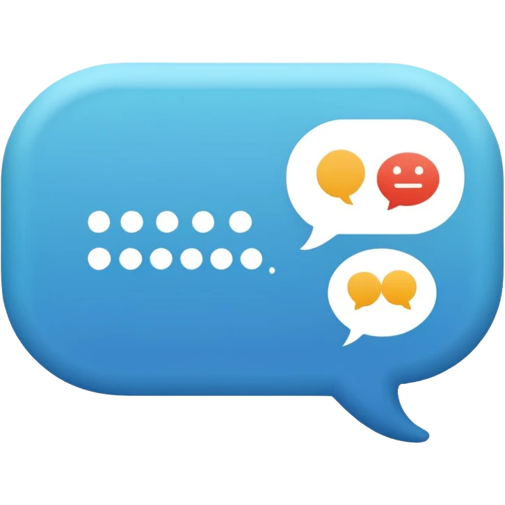 a speech bubble from a customer testimonial emoji