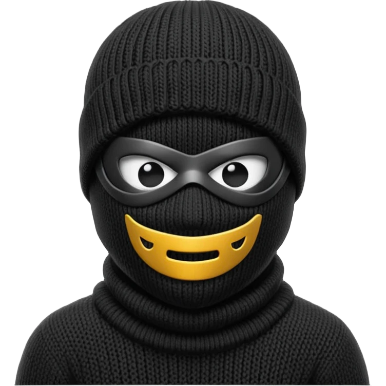 ski mask emoji