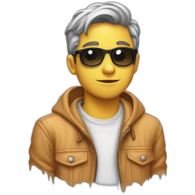 Un chico de doce catorze años con drip emoji
