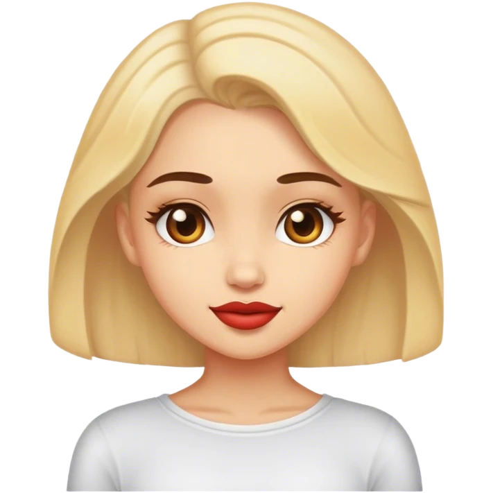 Girl flirting emoji