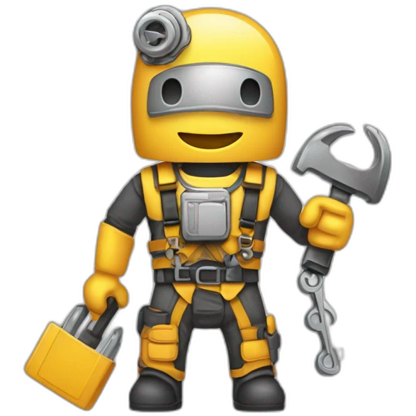 mecánico con herramientas emoji