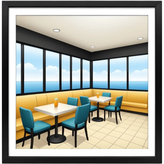 healthy restaurant from outside emoji