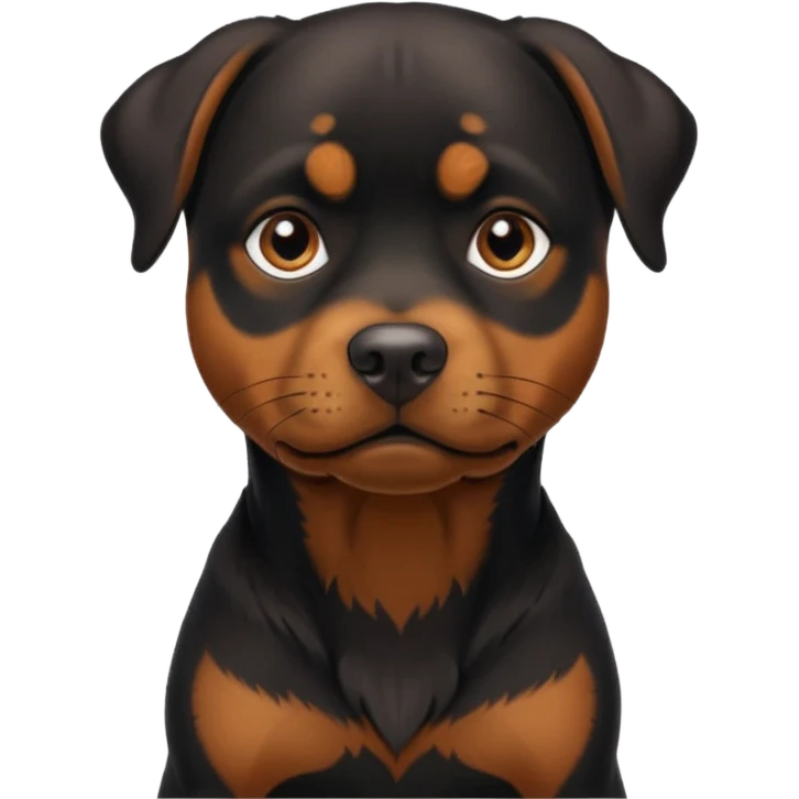 Perrita rottweiler flaca  emoji