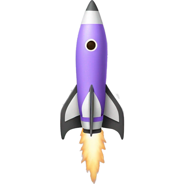lavender rocket emoji