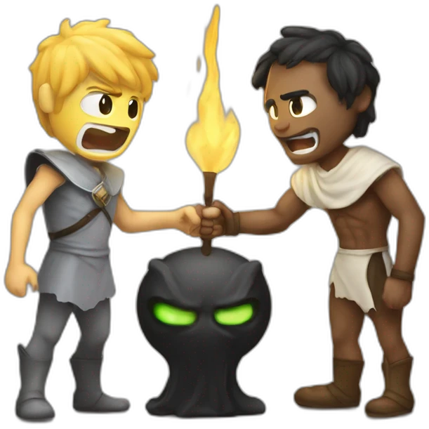 fantasy confrontation between good and evil emoji