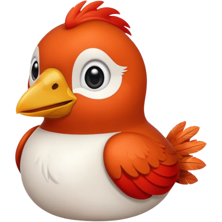 un rouge gorge rigole emoji