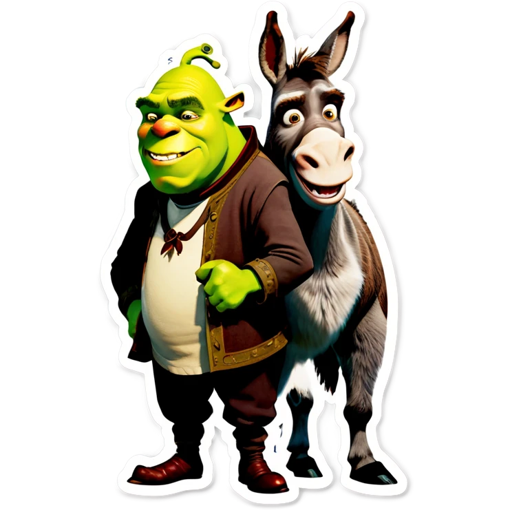 shreck and donkey emoji