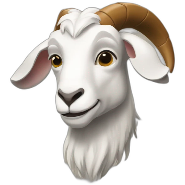 Goat football emoji