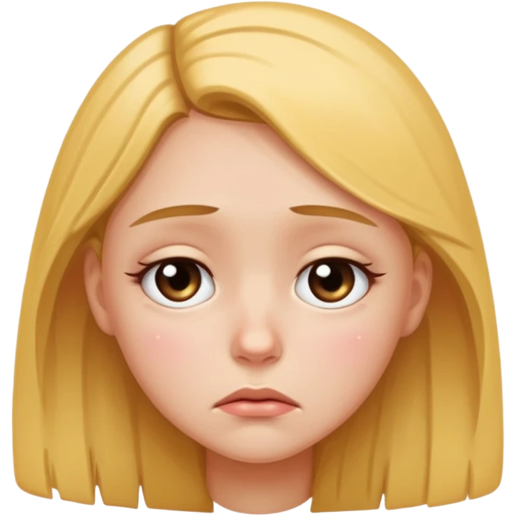 sad girl emoji