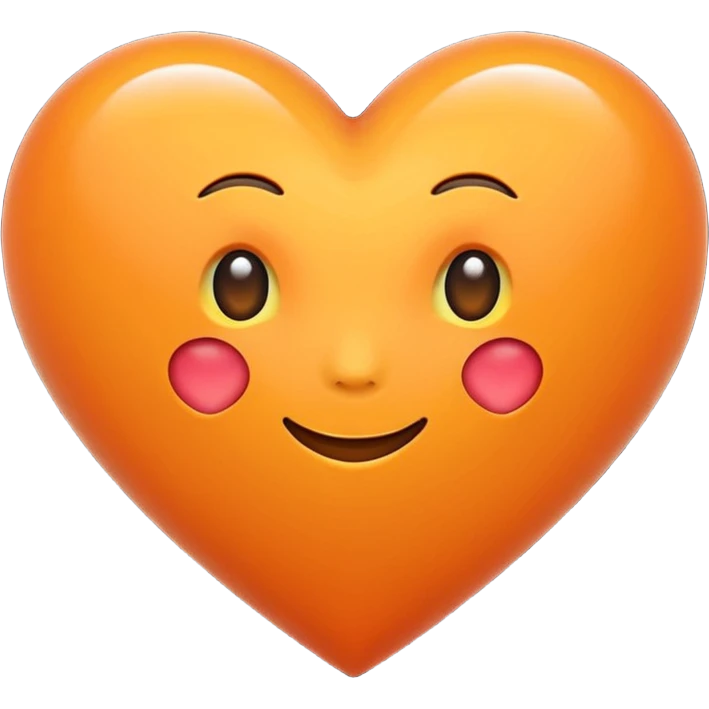 orange heart emoji