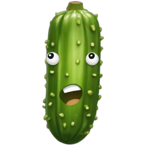 Pickle with air style Mohawk  emoji