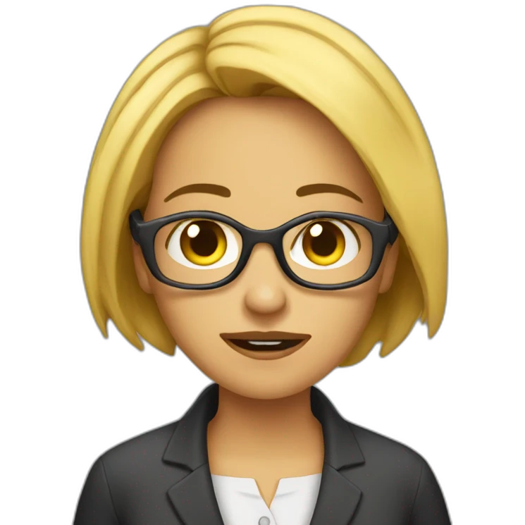 desperat computer geek woman emoji