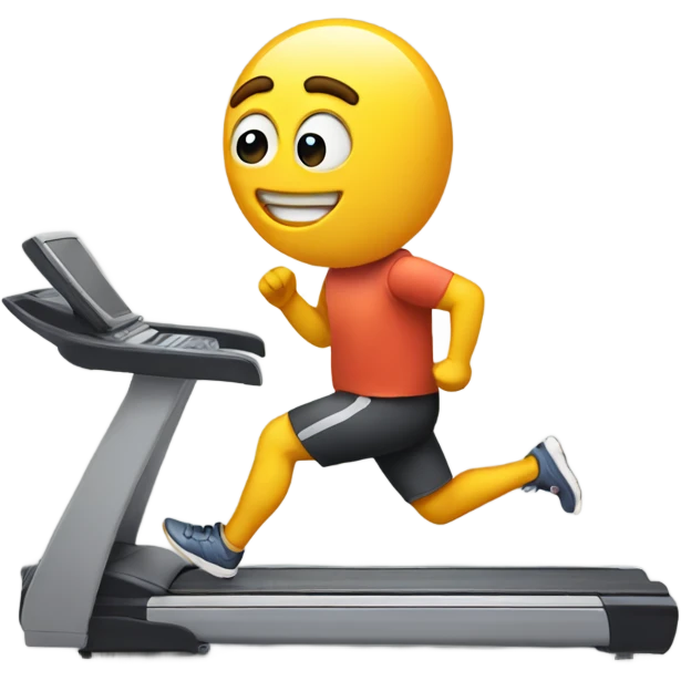 A computer out for a jog  emoji